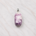 Ciondolo in Lepidolite Naturale Lucidata