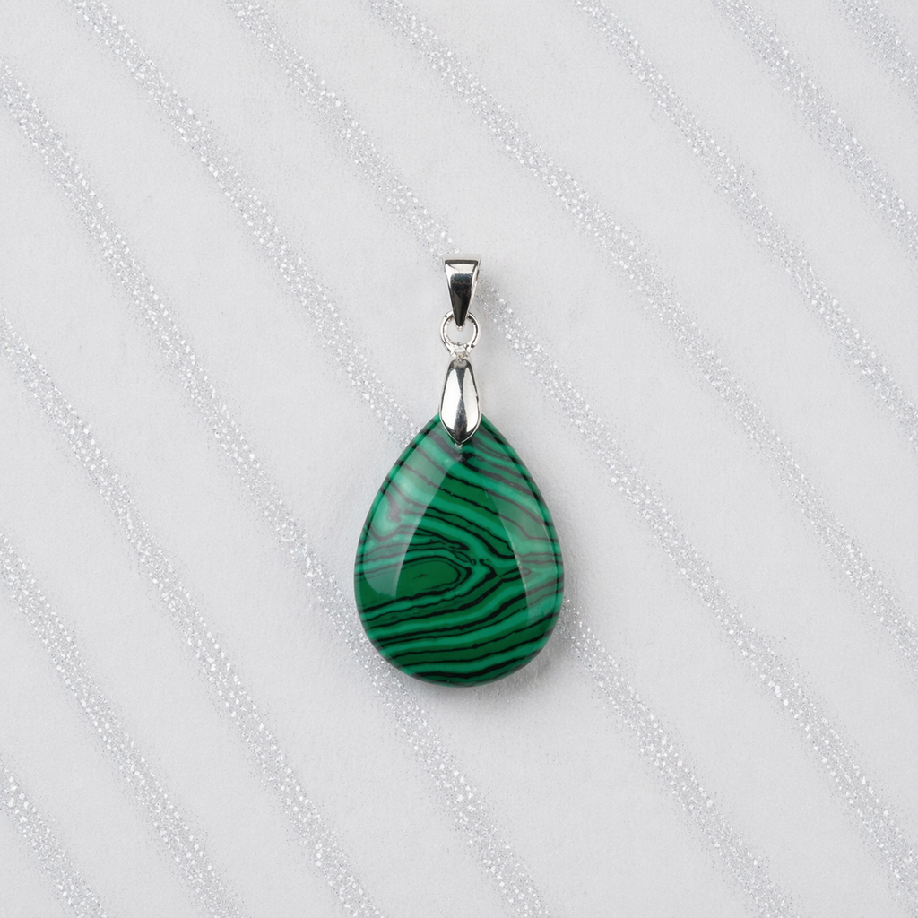 Ciondolo in Malachite Naturale