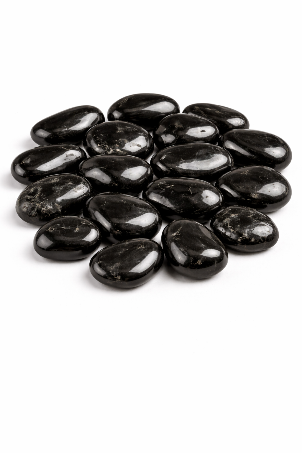 Tormalina Nera Pietra Levigata e Burattata