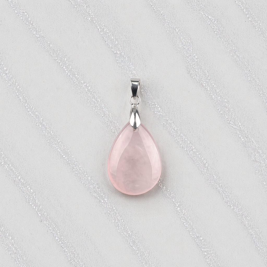 Ciondolo in Quarzo Rosa Naturale