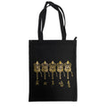 Borsa Tote Nera  con soggetti Tibetani 04 - Chokhor
