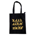 Borsa Tote Nera con soggetti Tibetani 11 -Gatti