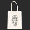 Borsa Tote Bianca con soggetti Tibetani 02 - Ganesh