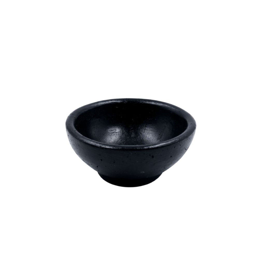 Set di 5 Ciotole in Terracotta Ø cm 7,0x3.5 Nero