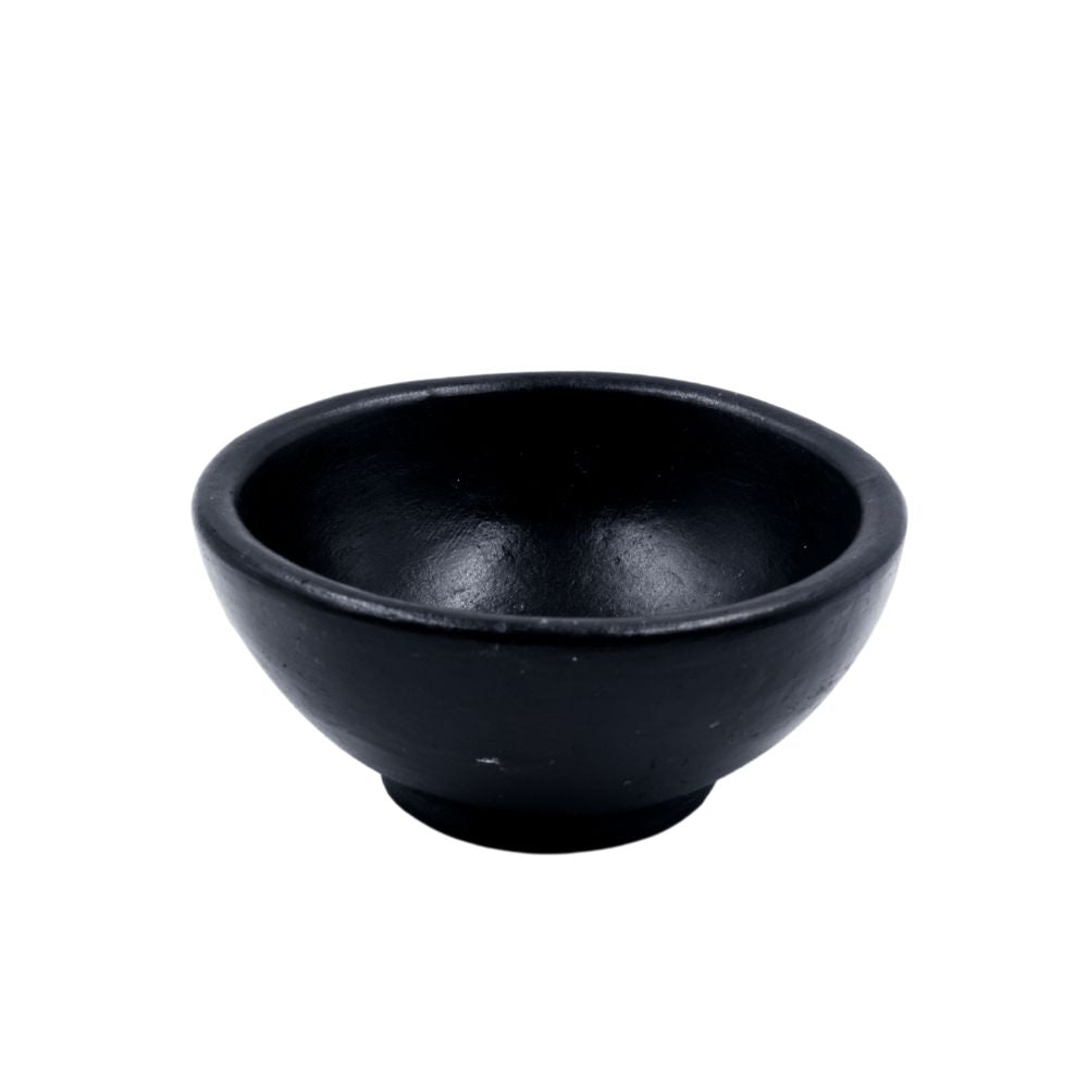 Set di 5 Ciotole in Terracotta Ø cm 8,5x4 Nero