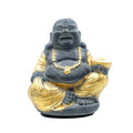 Budai in sandstone h.Cm.15 - blg (nero + oro)