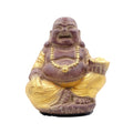 Budai in sandstone h.Cm.15 - bwg (marrone + oro)