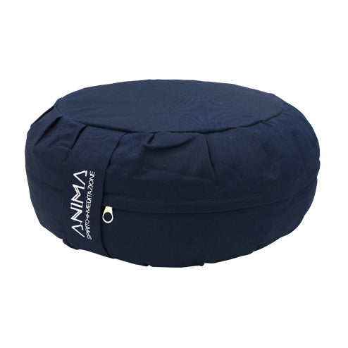 Cuscino "ANIMA" sfoderabile con Pula di semi vari - 02-Blu Oltremare