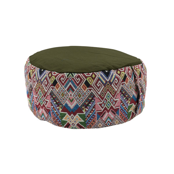 Cuscino "ANIMA" sfoderabile decorato con Pula di Semi Vari - 04-Verde