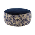 Cuscino "ANIMA" sfoderabile decorato con Pula di Semi Vari - 05-Blu