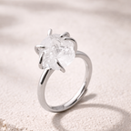 Anello con Quarzo Ialino Grezzo Naturale
