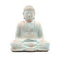 Budda "Dhyana Mudra" in Sandstone cm.17x12,5 h.cm.21 - BrRa (Bronzo + Rosso)