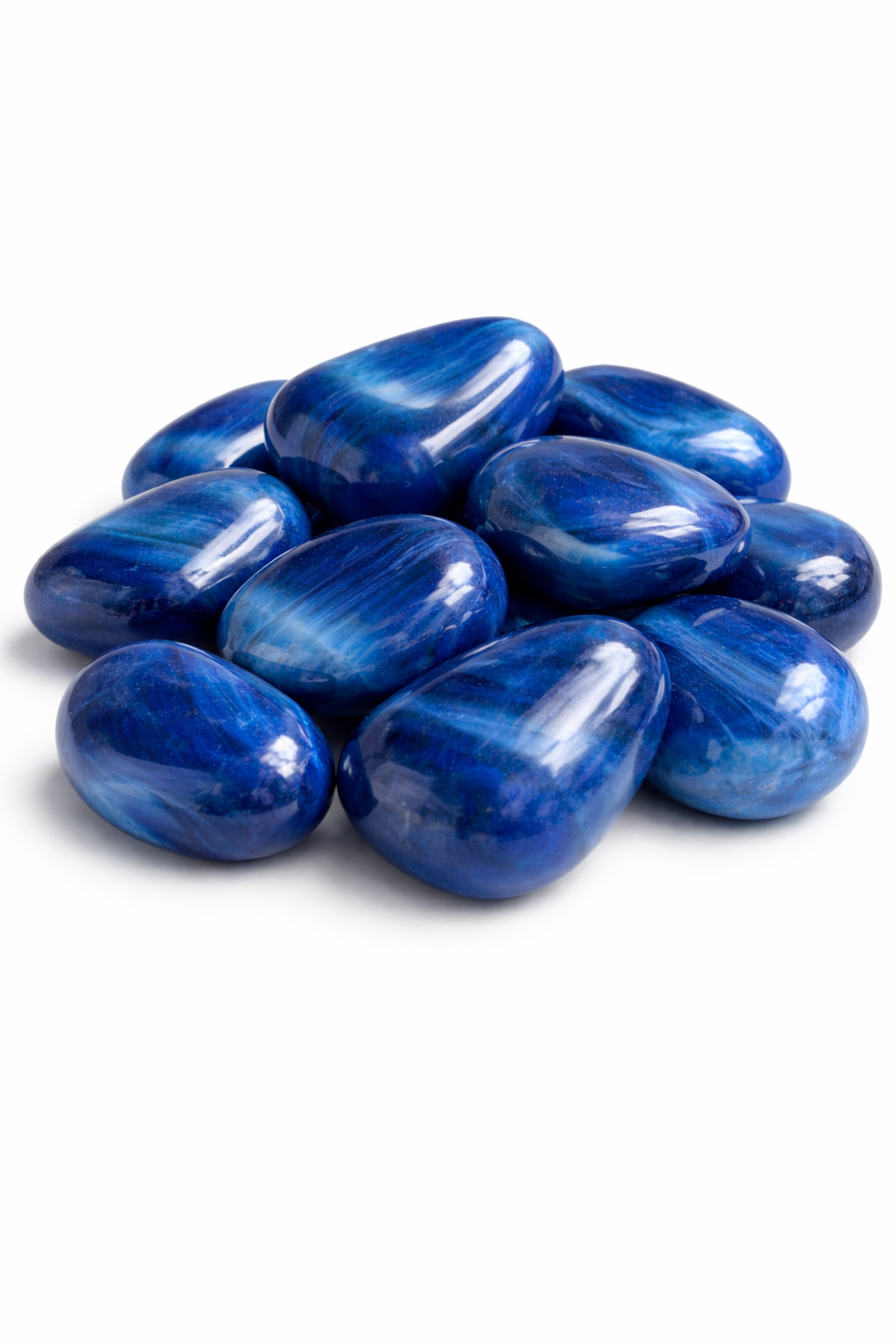 Agata Blu Pietra Levigata e Burattata