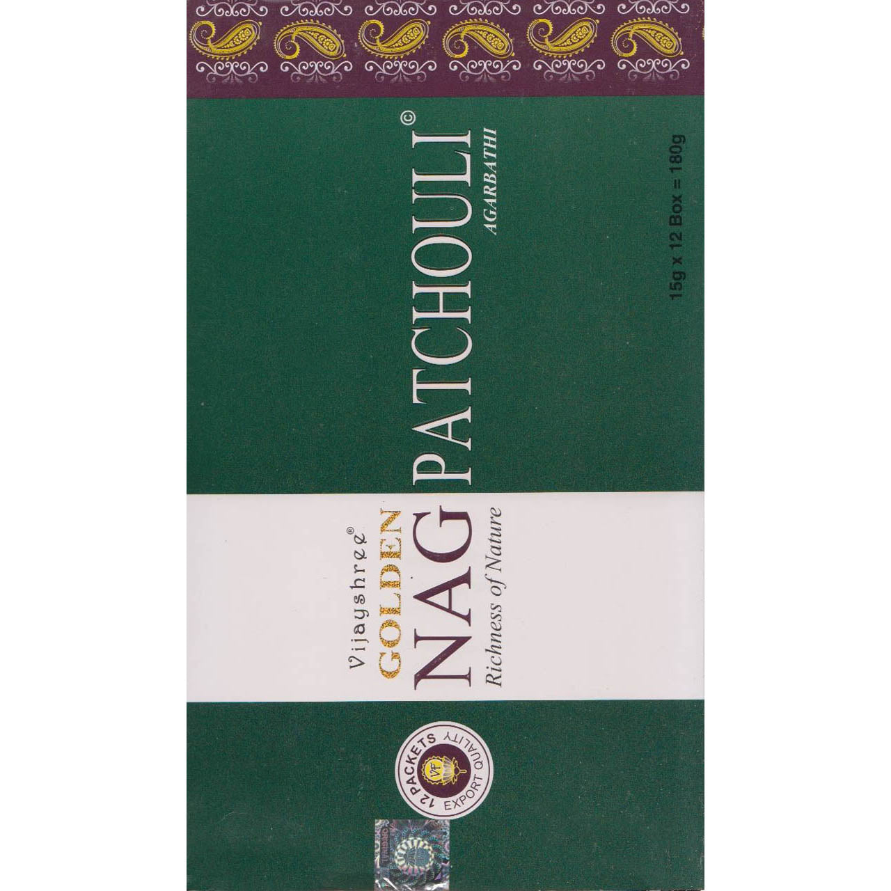 Golden Nag PATCHOULLY bustine da 15 grammi