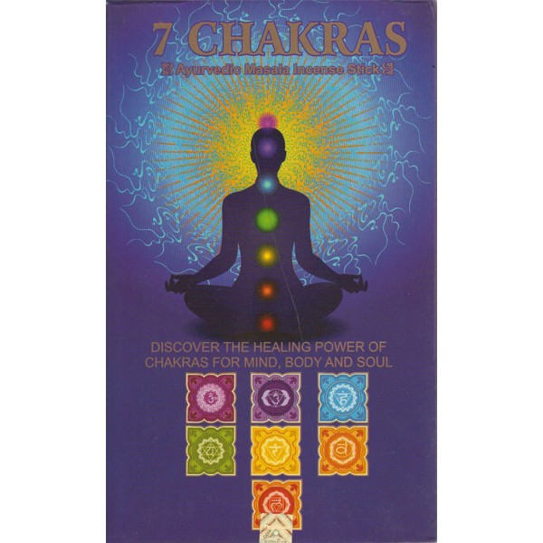 Incenso Indiano PPURE 7 CHAKRAS  7 bustine