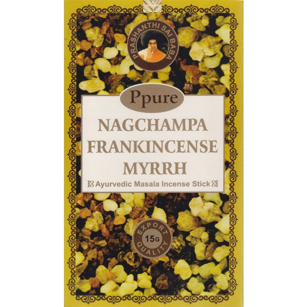 Incenso Ayurvedico Indiano PPURE MYRRH 12 bustine