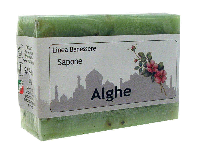 Confezione da 5 saponi gr.100 - made in Italy - Alghe
