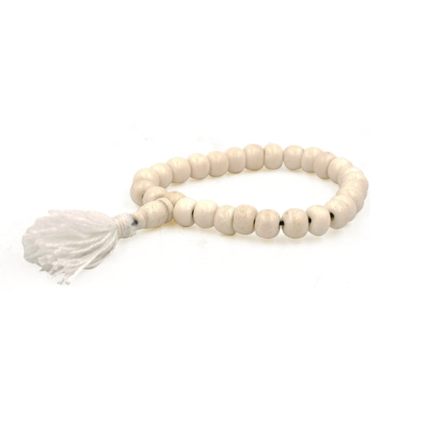 Braccialetto tibetano in osso bianco