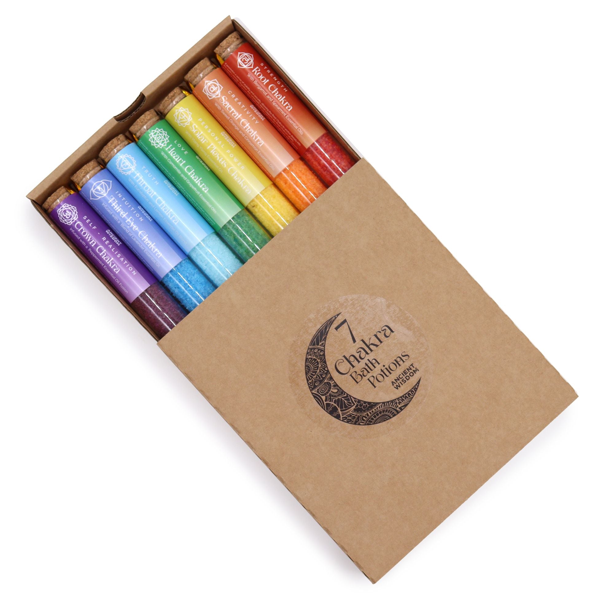 Sali da Bagno in Fiale - Set Regalo da 7 - Chakra