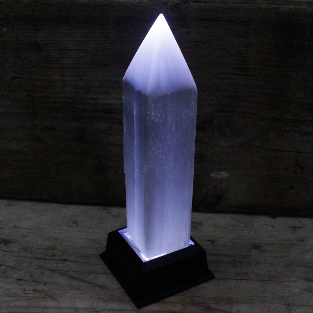 Torre in Selenite a Punta 20 cm