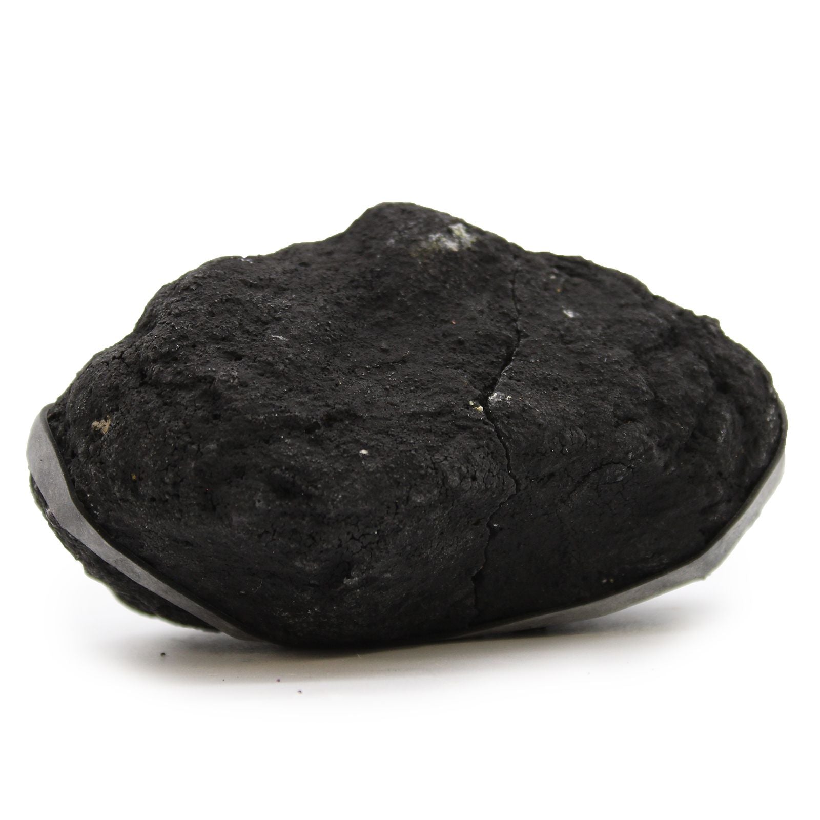 Geode di Calcite Roccia Nera e Giallo