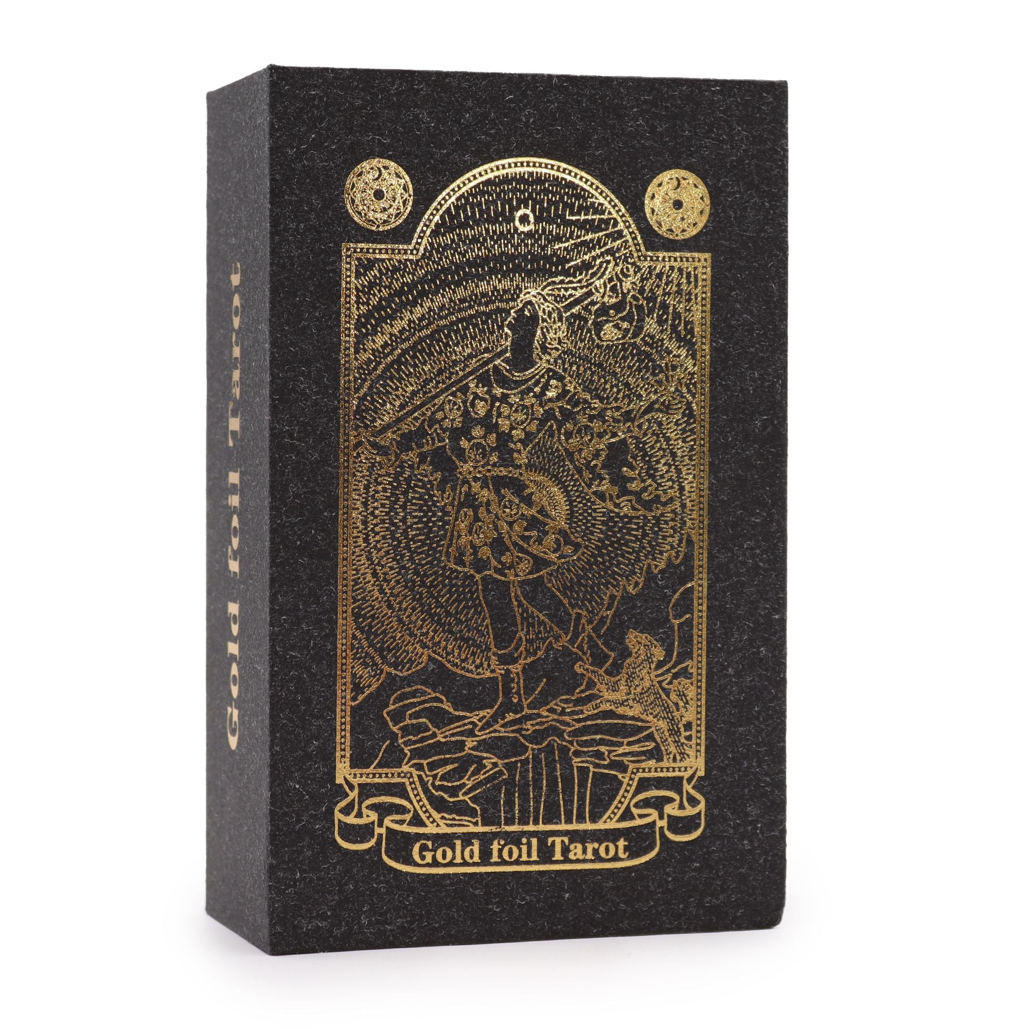 Mazzo di Tarocchi Gold Foil – 78 Carte con Dettagli in Oro e Libro Guida