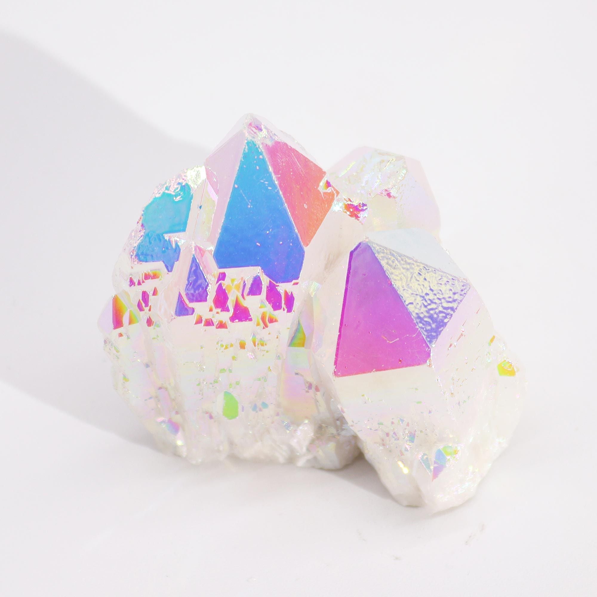 Quarzo Naturale Trattato – Aura Angel Quartz (circa 100–150 g, 7–10 cm)