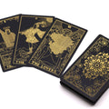 Mazzo di Tarocchi Gold Foil – 78 Carte con Dettagli in Oro e Libro Guida