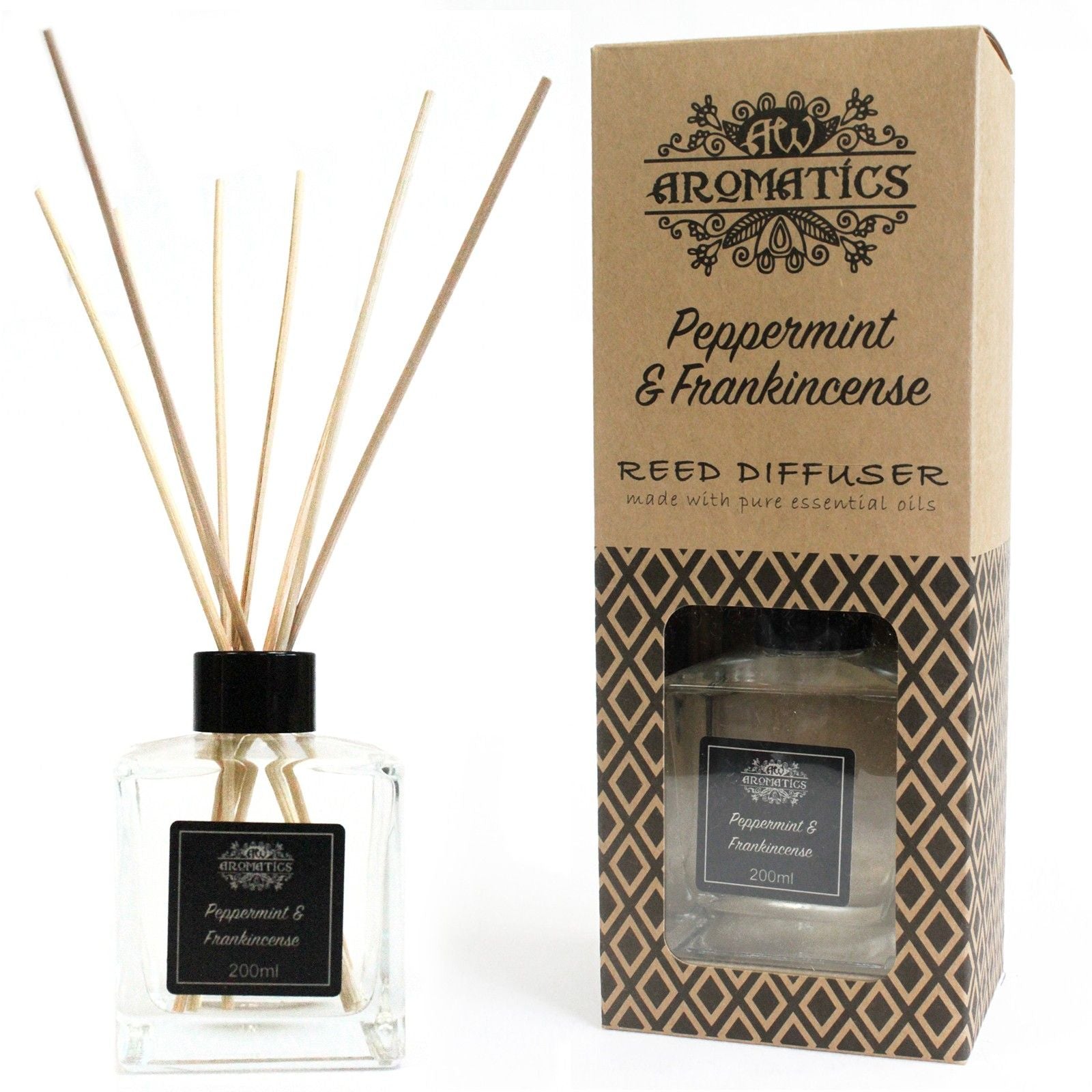 Diffusore di oli essenziali di Menta Piperita & Incenso 200ml