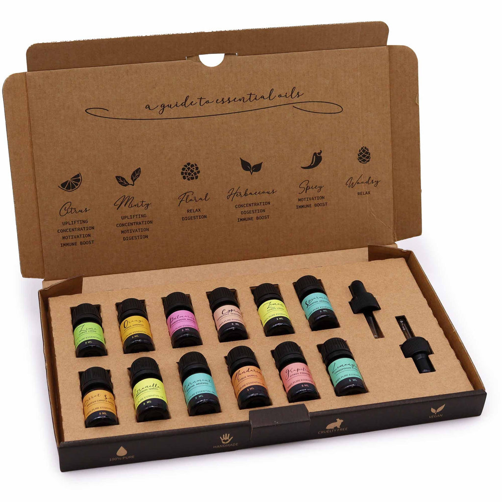 Set Inglese di Olii Essenziali per Aromaterapia Set Estate