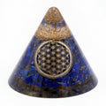 Orgonite Cono Lapis Fiore della Vita Quarzo Sospeso 90mm