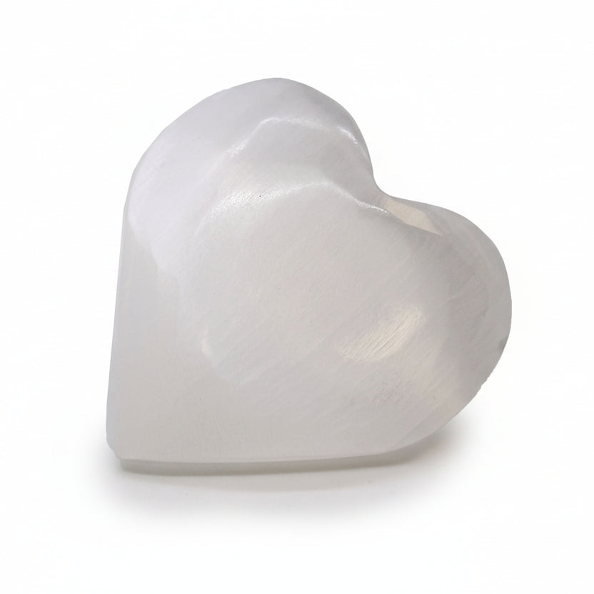 Cuore in Selenite 7/8 cm