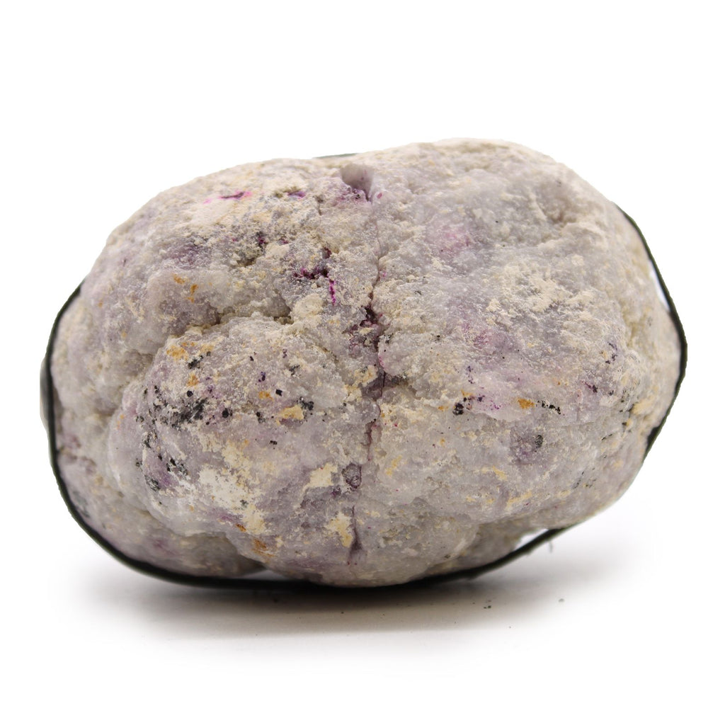 Geode di Calcite Roccia Naturale Rosa e Oro