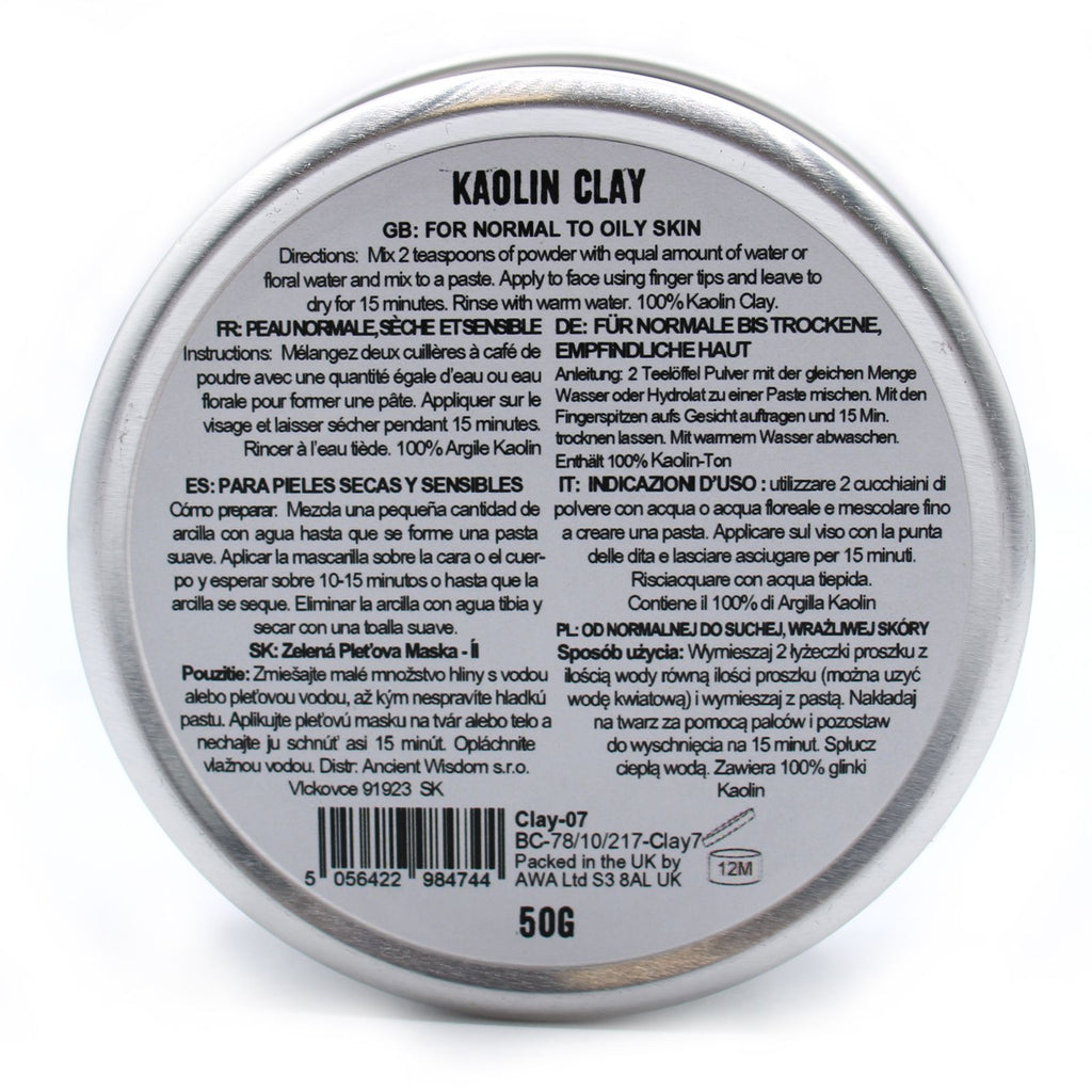Maschera Per il Viso al Caolino 50g