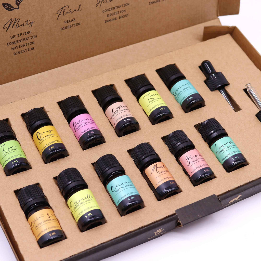 Set Inglese di Olii Essenziali per Aromaterapia Set Estate