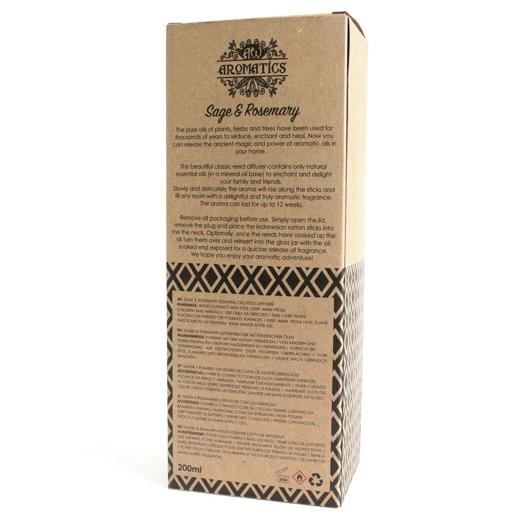 Diffusore di Olii essenziali di Salvia & Rosmarino 200ml