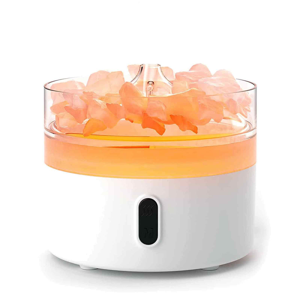 Diffusore di aromi al sale dell'Himalaya Luce notturna Effetto fiamma (sale incluso)