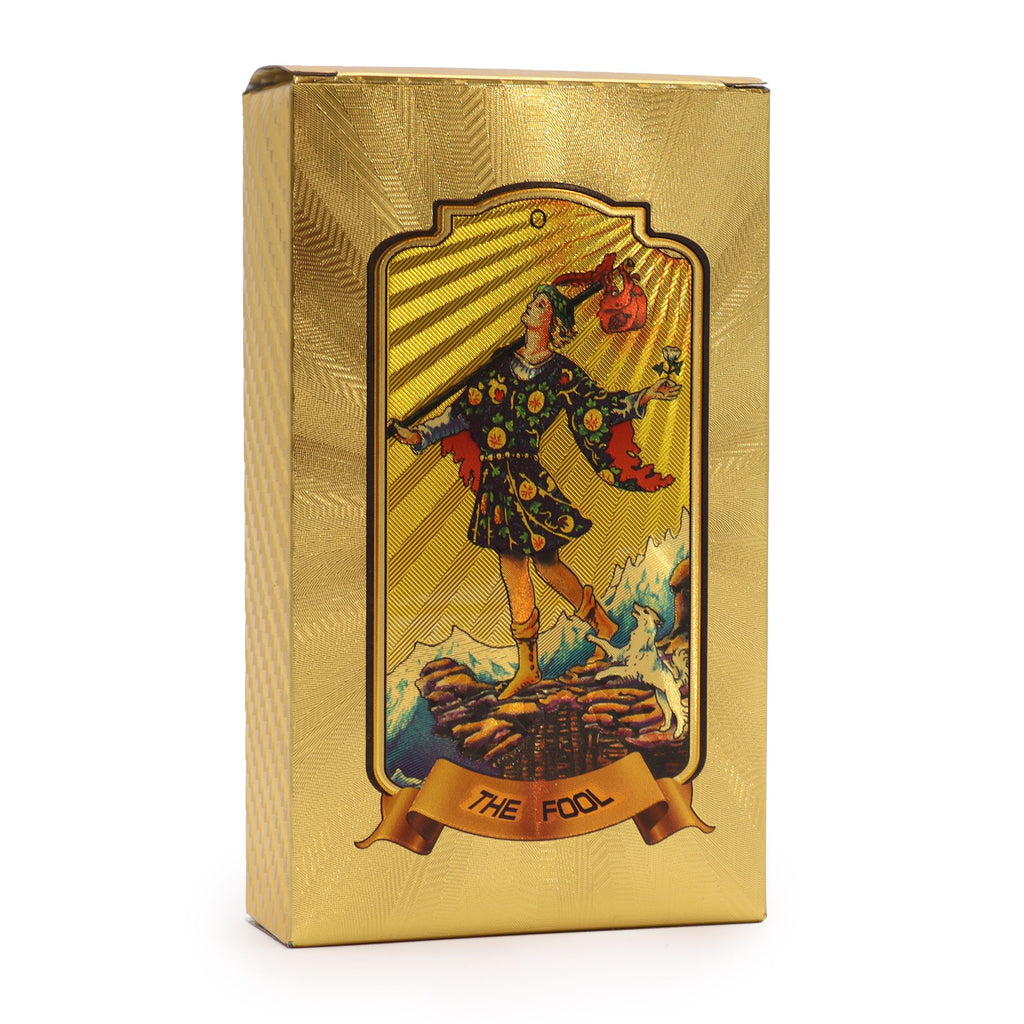 Mazzo di Tarocchi Golden Tarot – 78 Carte con Finitura in Lamina Dorata