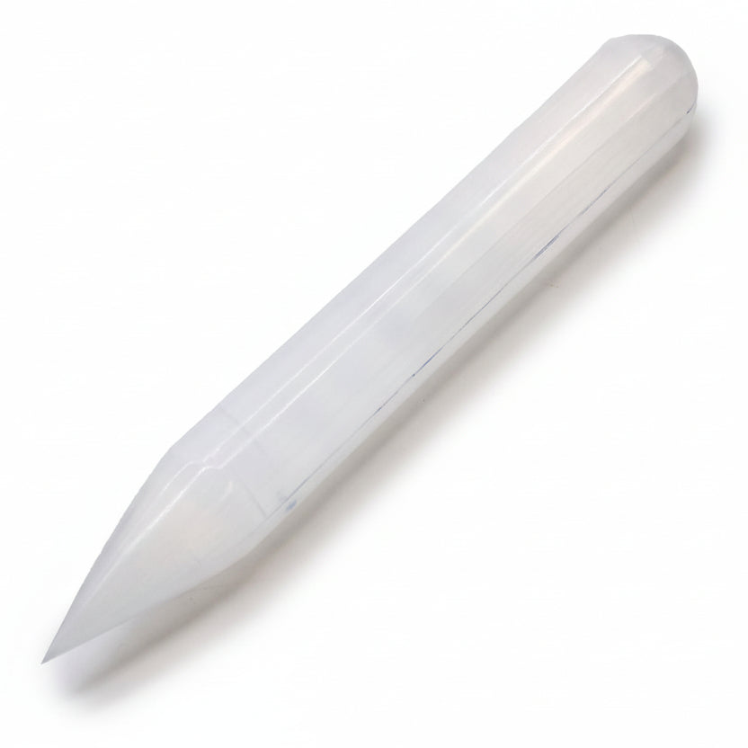 Bacchetta di Selenite a Punta Singola da 16 cm