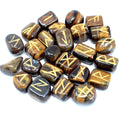 Rune Occhio di Tigre Set da 25 Rune con Sacca Personalizzata