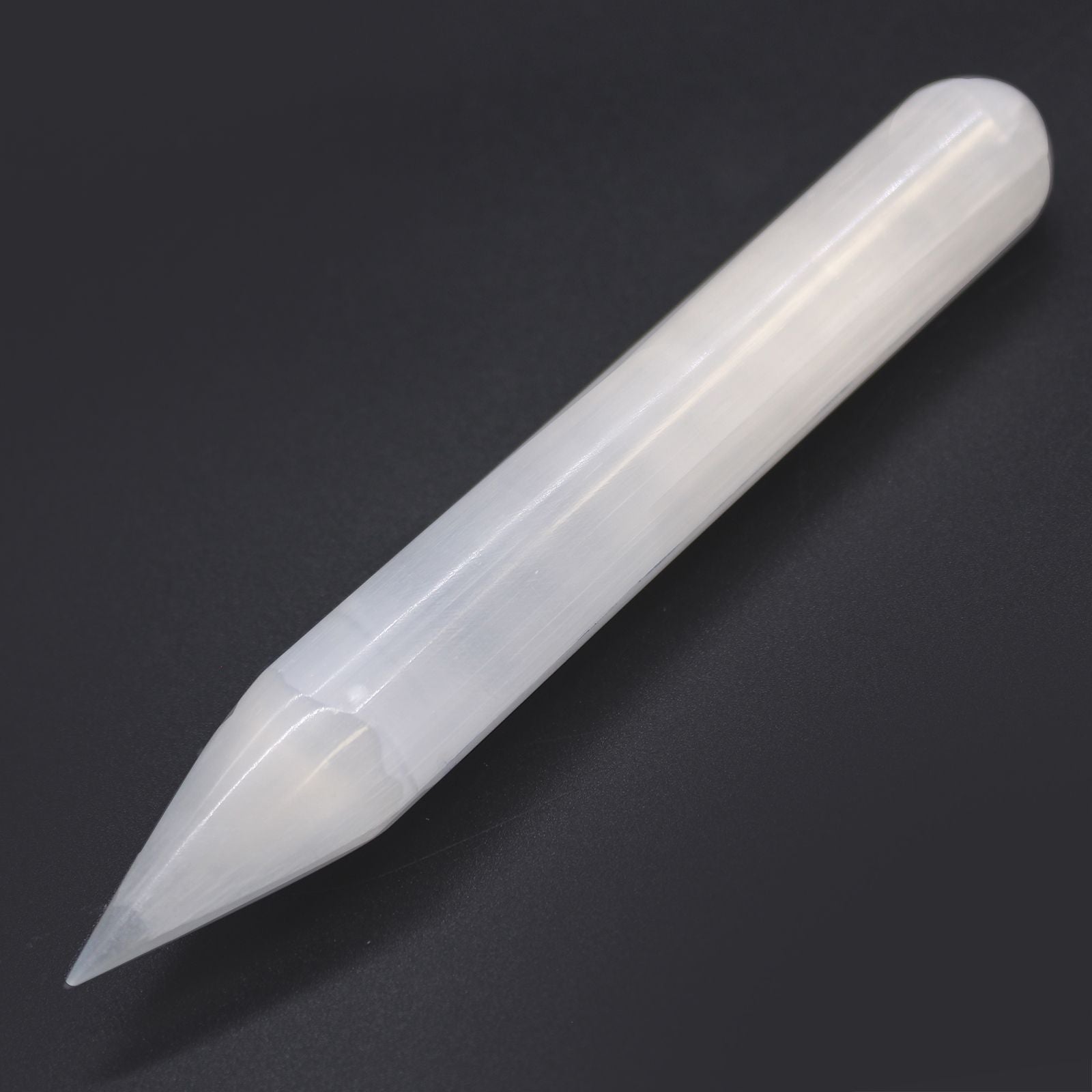 Bacchetta di Selenite a Punta Singola da 16 cm