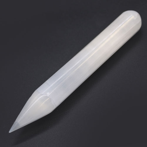 Bacchetta di Selenite a Punta Singola da 16 cm