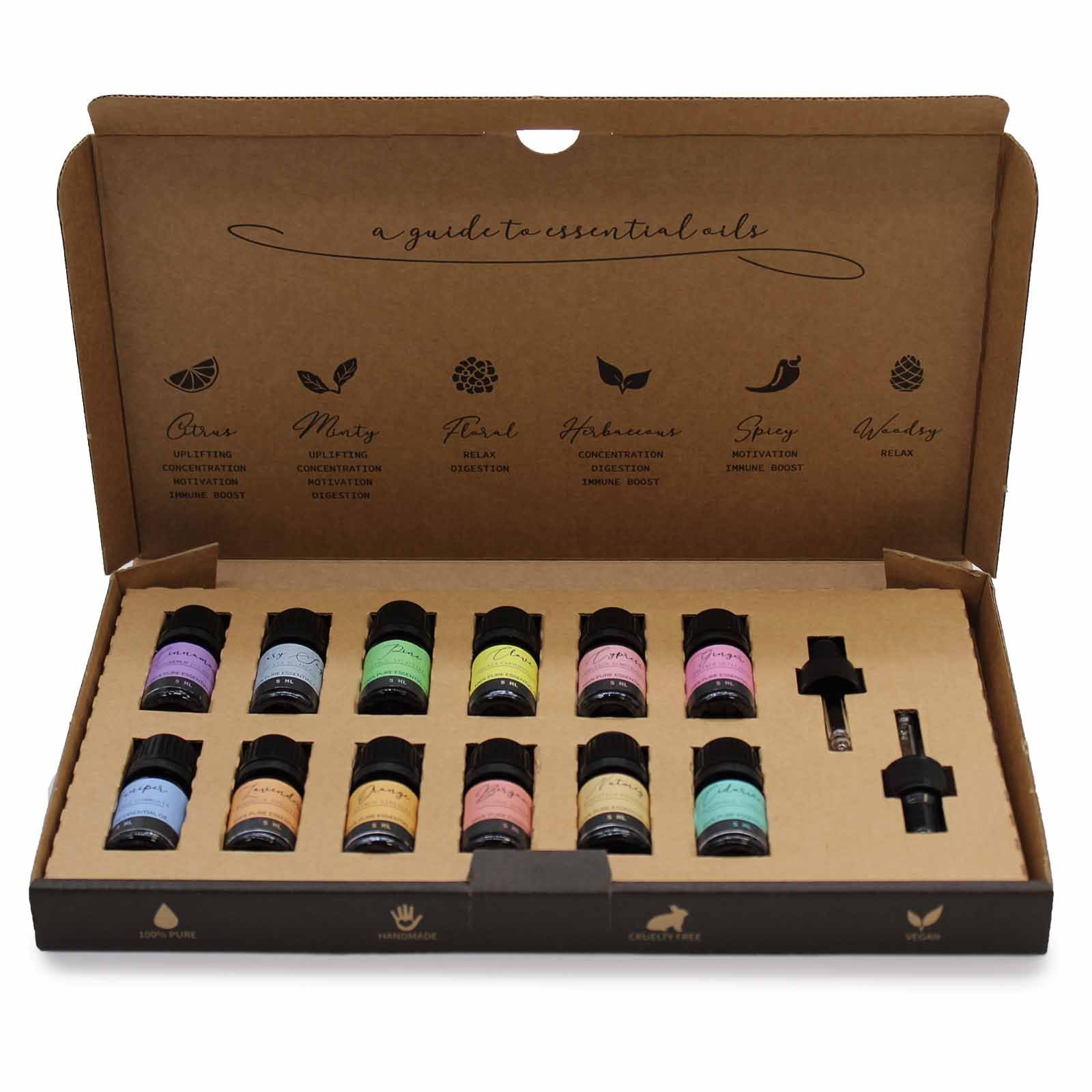 Set Inglese di Olii Essenziali per Aromaterapia Set Autunno