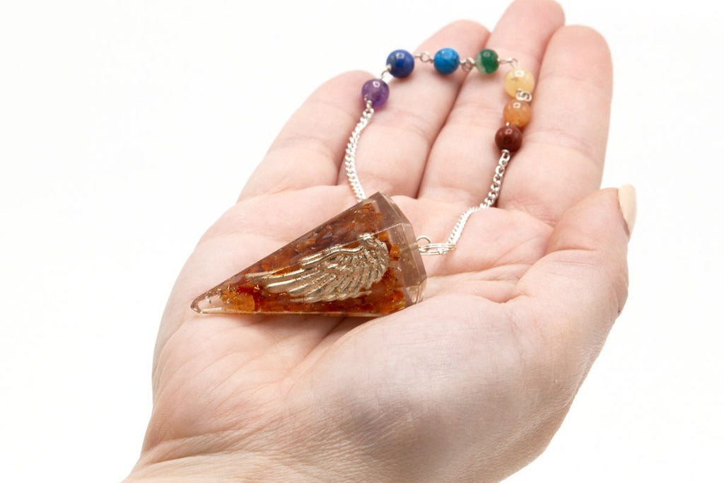 Pendolino in Orgonite Ala d'Angelo