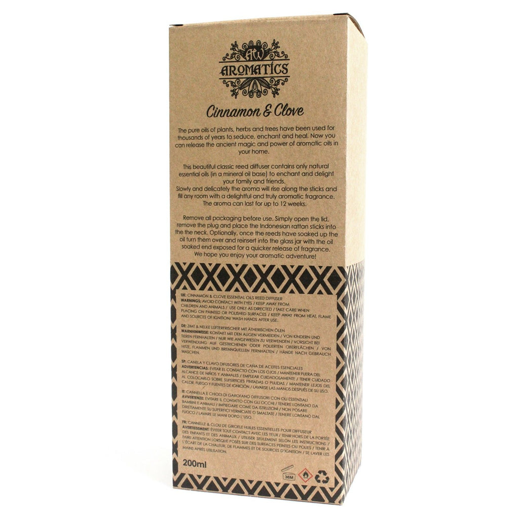 Diffusore di Olii essenziali di Cannella & Chiodi di Garofano 200ml
