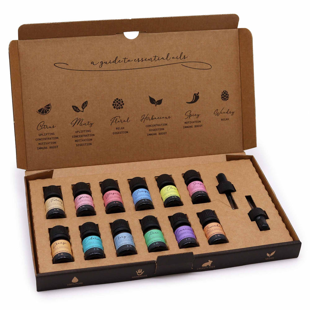 Set Inglese di Olii Essenziali per Aromaterapia Set Autunno