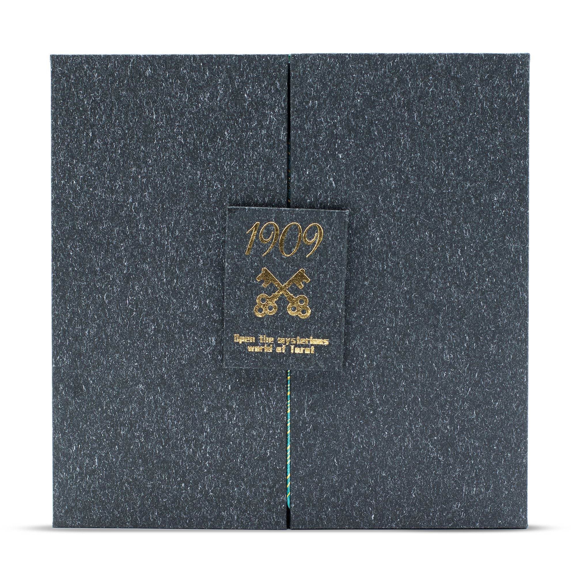 Mazzo di Tarocchi Gold & Turquoise Foil – 78 Carte con Libro Guida e Scatola Premium
