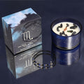 Candela Zodiacale Scorpione con Bracciale di Pietre Naturali – Fragranza Obsidian & Dark Coffee