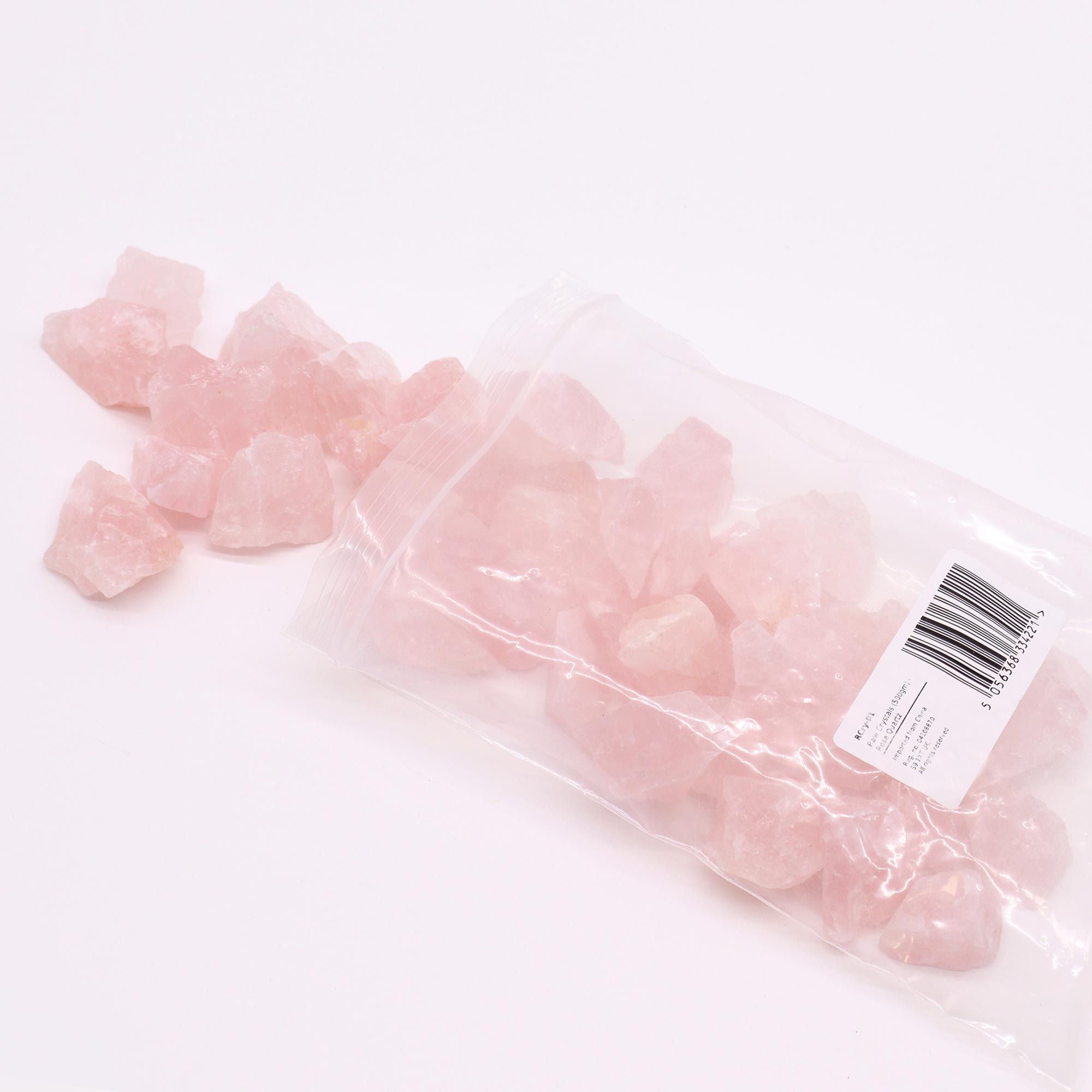 Cristalli Grezzi di Quarzo Rosa – Pietra Naturale dell’Amore (500 g)  Descrizione: