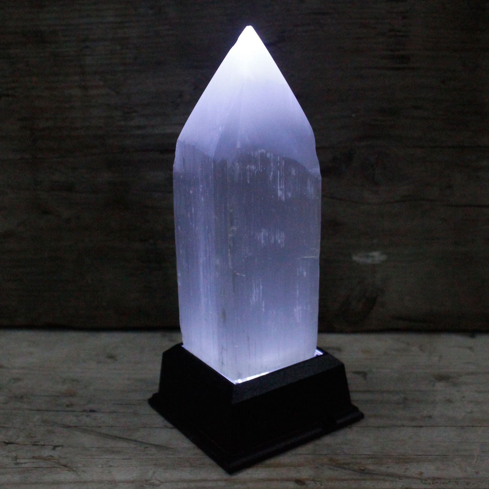 Torre in Selenite a Punta 15 cm